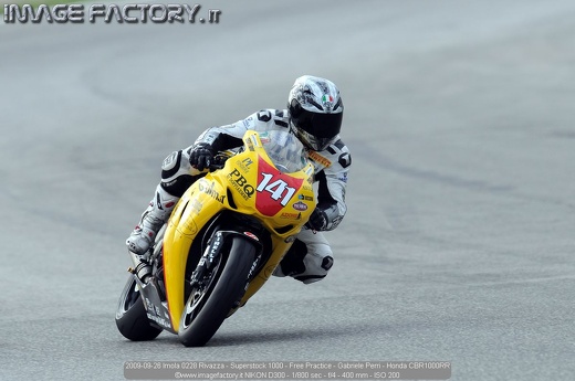 2009-09-26 Imola 0228 Rivazza - Superstock 1000 - Free Practice - Gabriele Perri - Honda CBR1000RR